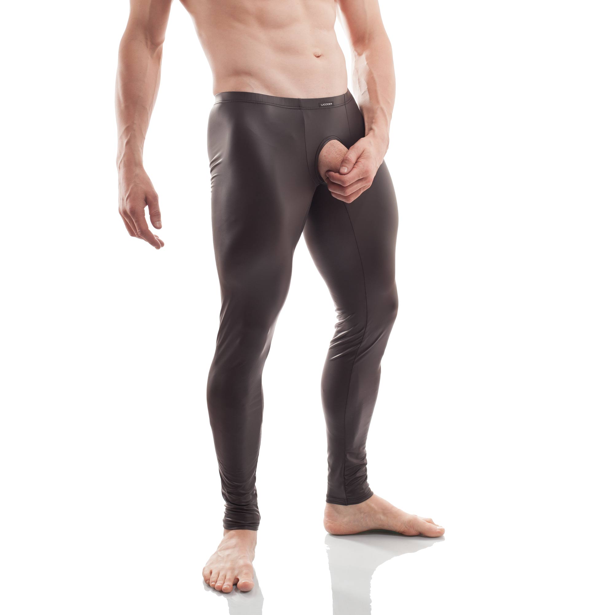 Mattleder Ouvert Meggings